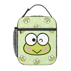 Scatole da pranzo portatili personalizzate Kawaii Keroppi per le donne borsa termica per il pranzo isolata per alimenti a tenuta stagna studente per bambini della scuola