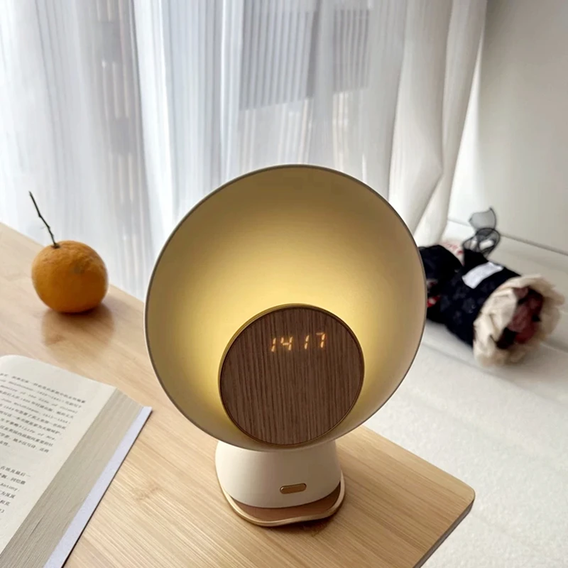 KAWOO Multifunction Wireless Charger Bluetooth Speaker For IPhone 13 14 Smart Alarm Clock Time Display with Sensor Control Light