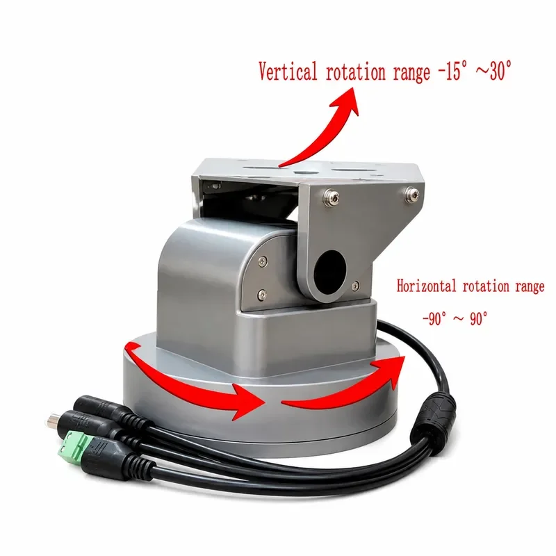 Auto Tracking PTZ Camera Mount Dual Axis Rotation RS485 Control Security Surveillance System Outdoor Indoor CCTV Bracket
