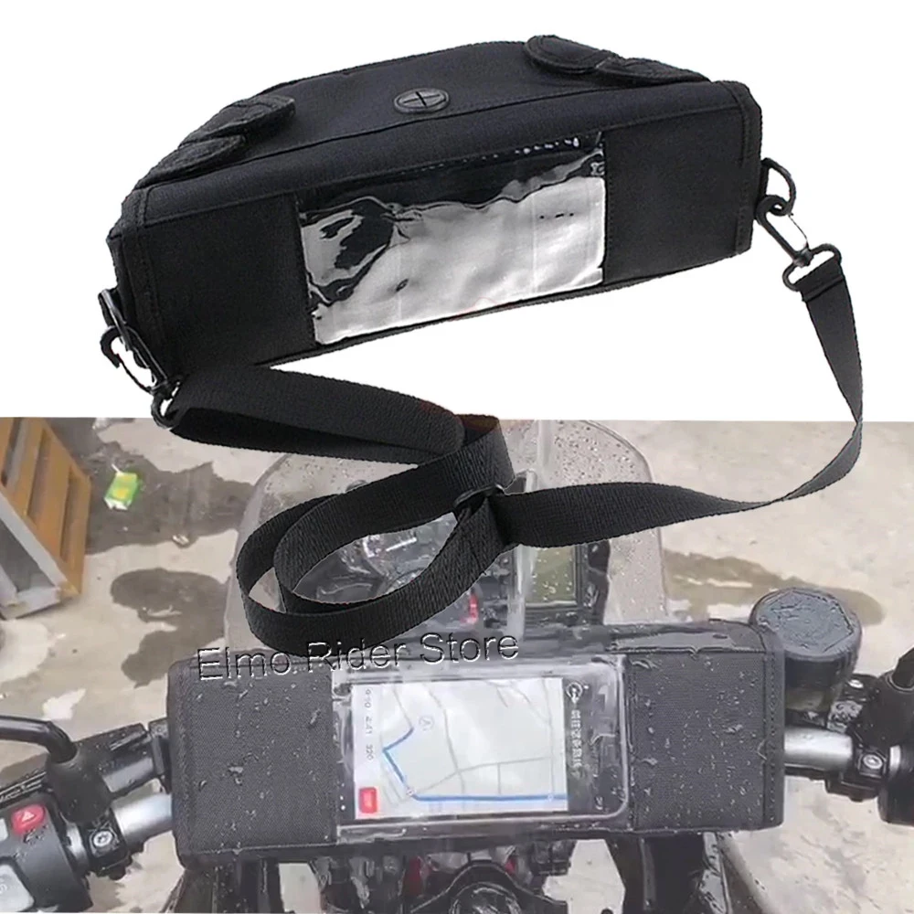 Motorcycle handlebar navigation bag saddle bag big screen mobile phone/GPS for BMW R NINE T R1200GS ADV R1200R LC R1250GS F900XR