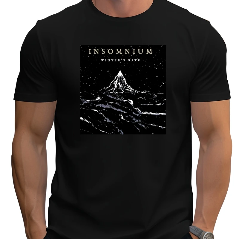 

Мужская футболка с коротким рукавом, футболка Insomnium Rock, женские рубашки в стиле хип-хоп