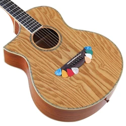 Left Hand 40 Inch Spruce Wood Top Acoustic Guitar Cutaway Design High Gloss 6 String Sapele Body Folk Guitar