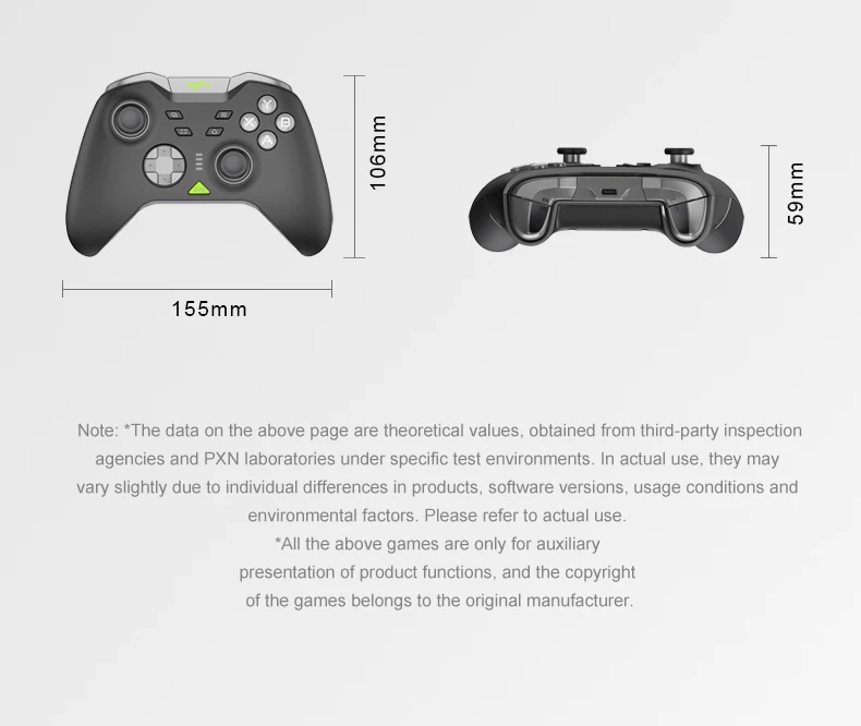 PXN P5 Kabelloser Spielcontroller 1000Hz Hall-Joystick Hall-Trigger, Geeignet für Switch/PC/Android/iOS, Rosa Spielcontroller – Detail 22
