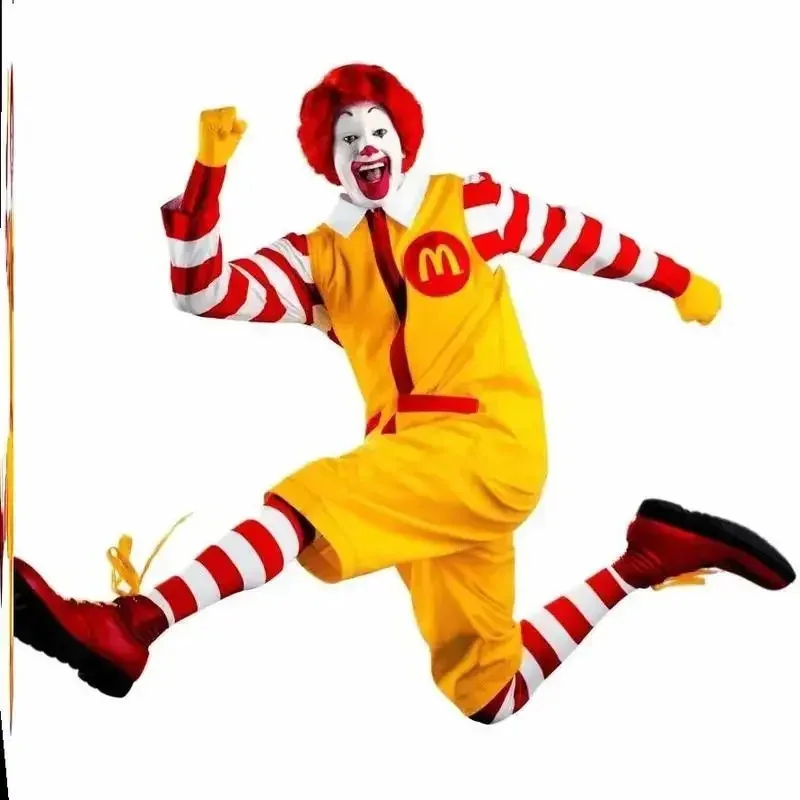 Сиси 2233 McDonald Косплей Рональд Маскарад Сутра Клоун Персонаж Взрослый Хэллоуин Вечеринка Забавный Костюм Сценическая Одежда