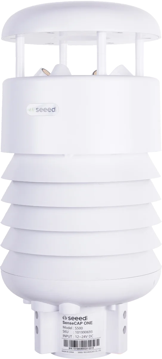 SenseCAP ONE S500 5-in-1 Compact Weather Sensor Station – Temperature,Relative Humidity,Barometric Pressure,Wind Speed&Direction