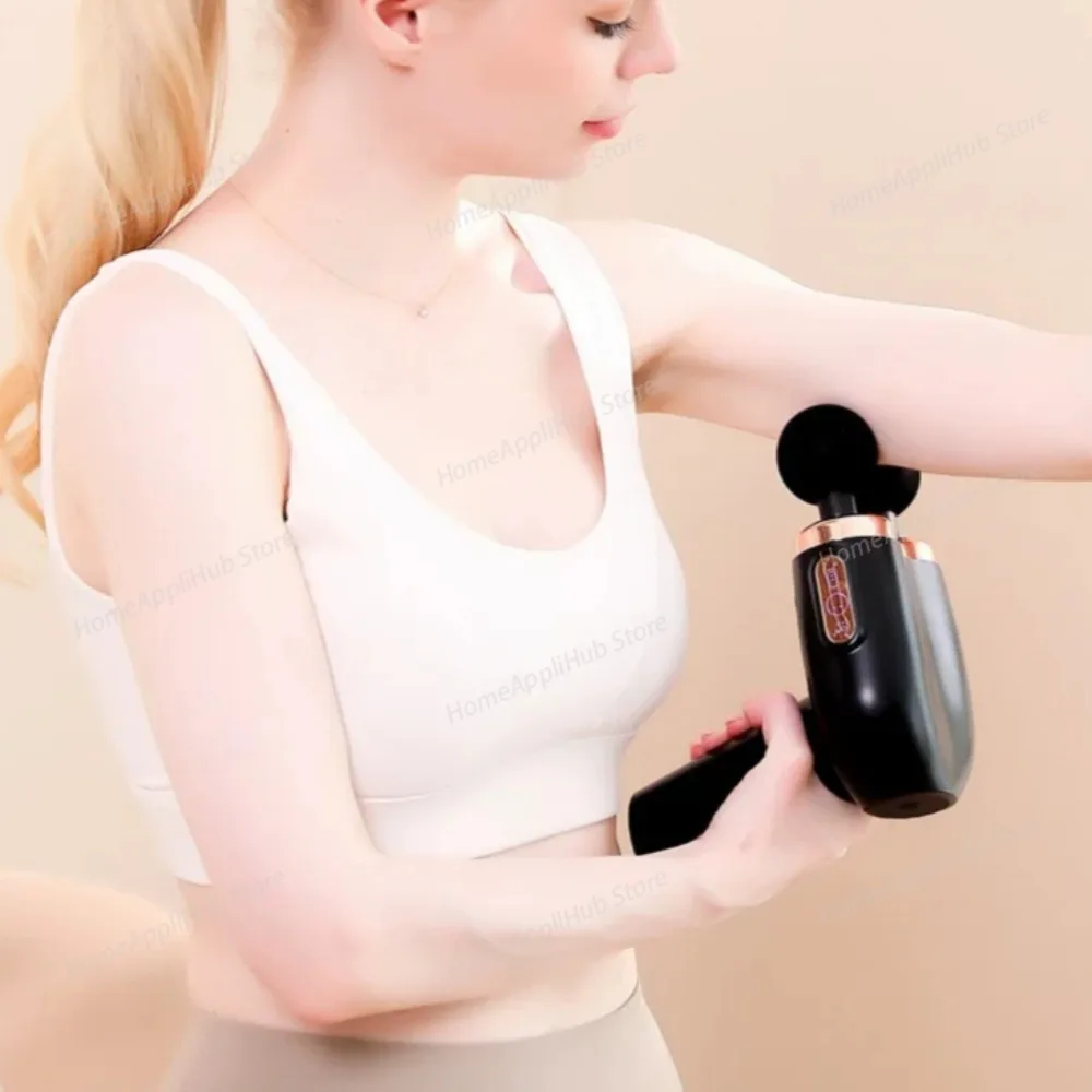 New multi-head fascia gun electric muscle relaxation massager professional shoulder and neck USB charging massage artifact