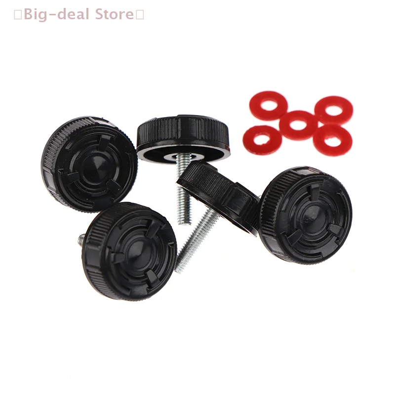 【M】5/10 قطعة العالمي الصيد بكرة مقبض المسمار الجوز قبعات يغطي مع جوانات لصيد الأسماك بكرة مقبض الصيد السلطة مقبض مسامير #5