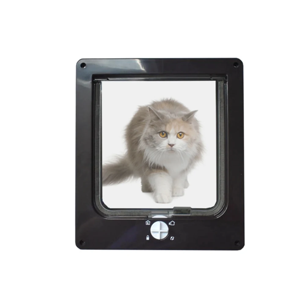 

Rotating Cat Door Durable ABS Quiet Brush Hole for Cats Pet Entry Exit Smooth Strong Acrylic Safe Practical Long Use