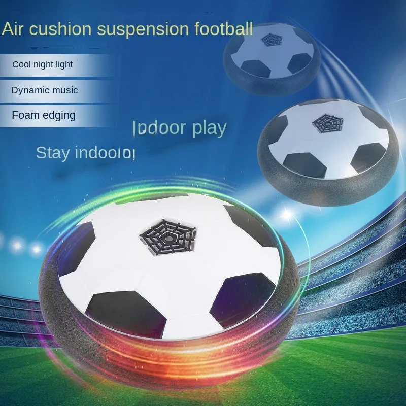 Suspended Football LED Light Power Battery Provides Music Glide Air Cushion Floating Foam Outdoor Football Training Equipment