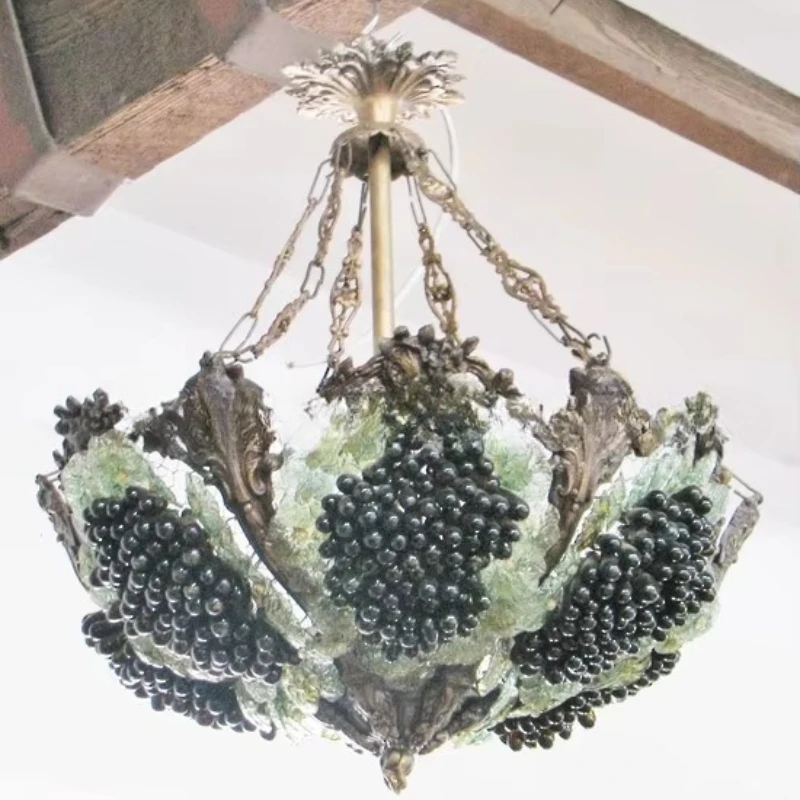 

Украшение отеля Country Art Nouveau Виноградная люстра Дизайн