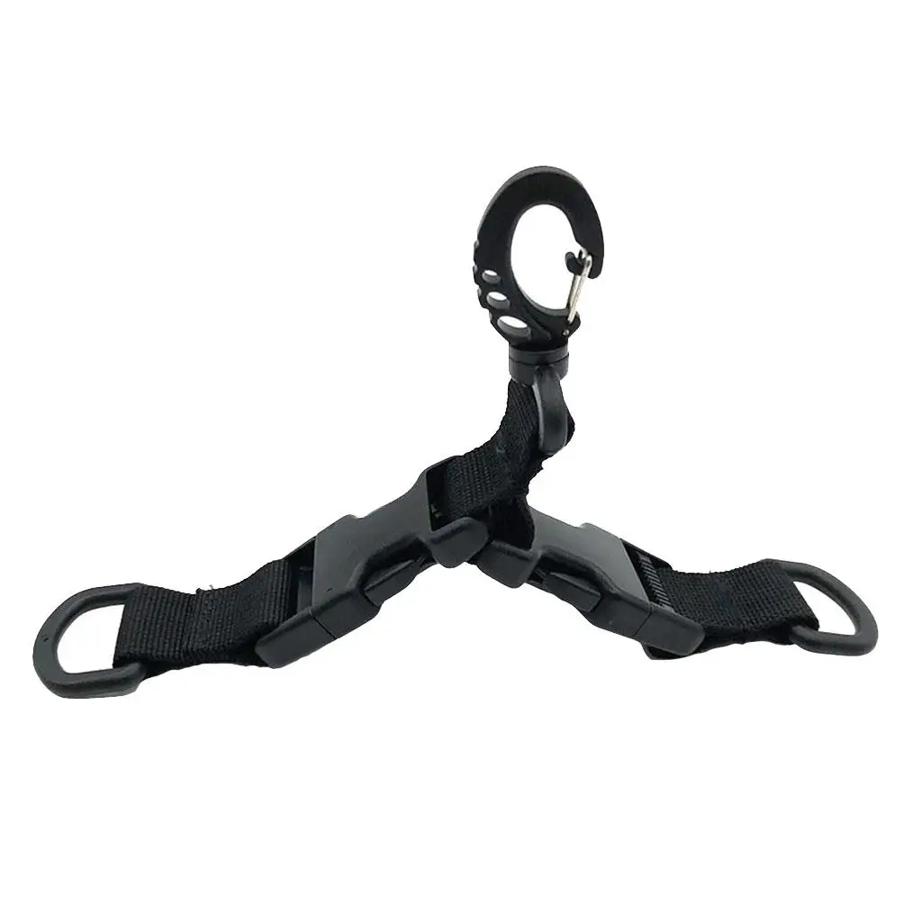 Gear Tool, Nylon Webbing Strap, Carabiner Swivel Buckle, Keychain, Keys Holder Hanger, Backpack Accessories