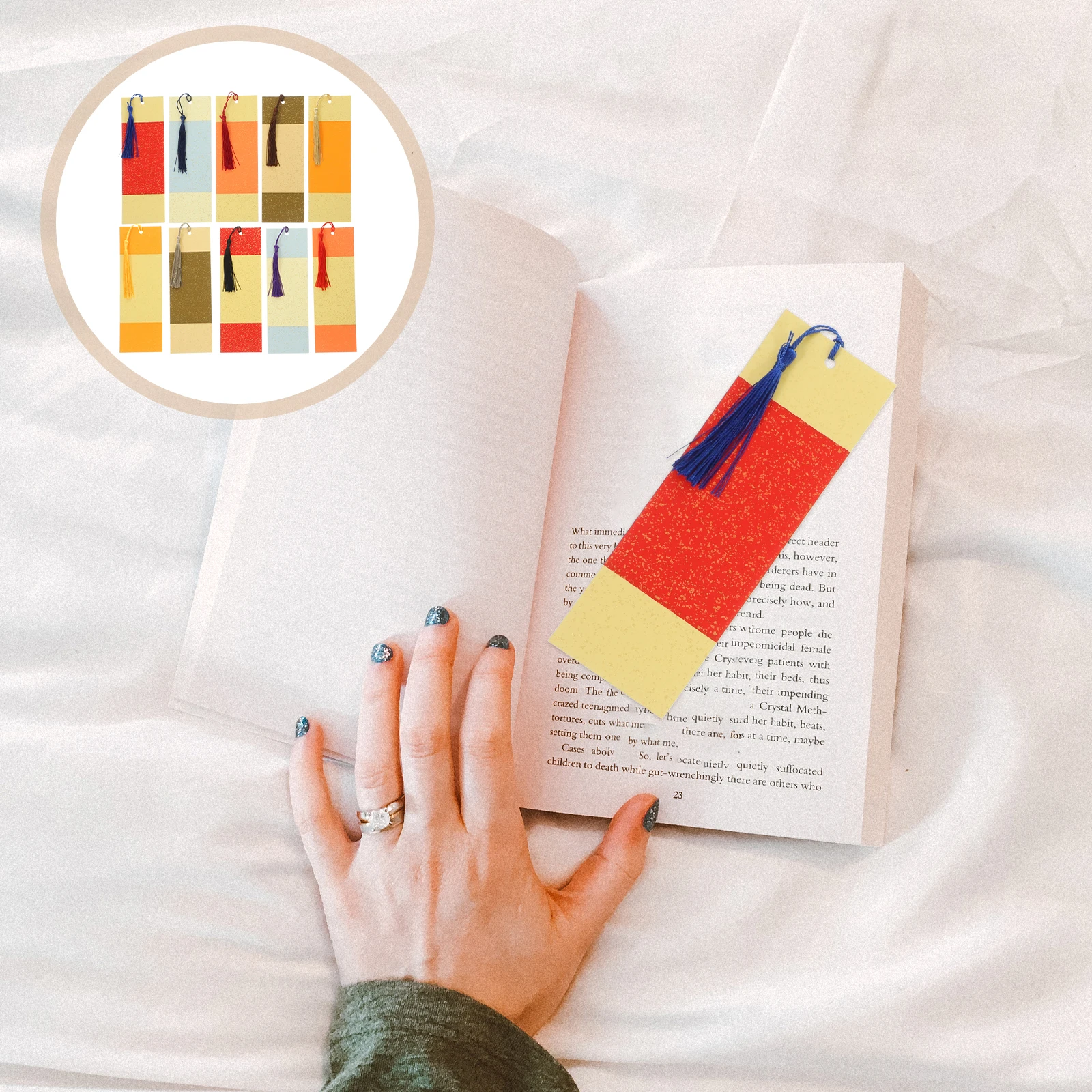 20 Buah Penanda Buku Kosong Diy Kerajinan Kaligrafi Label Kertas Penanda Buku Tidak Dicat Gantungan Kunci Dekorasi Botol Anggur Ulang Tahun Natal