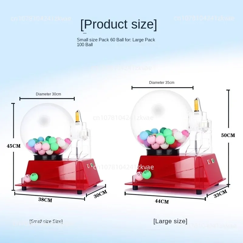 Mesin permainan Beruntung mesin undian akrilik elektrik terlaris 50-240 bola sangkar Bingo otomatis listrik