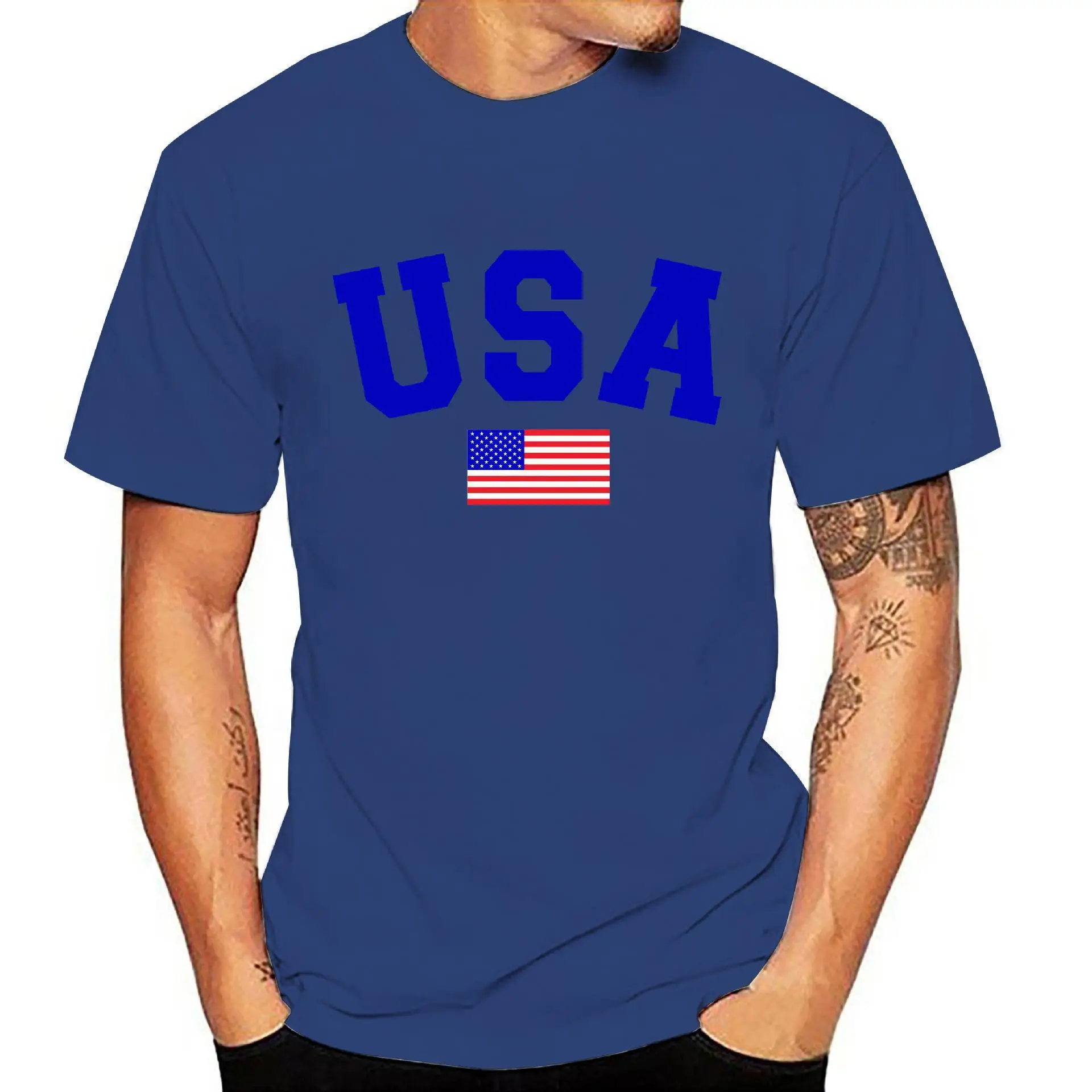 Mens American Independence Day Tops New In Camiseta Hombre Manga Corta Camisetas Hombre Verano 2024 Printed Graphic t Shirts Tee