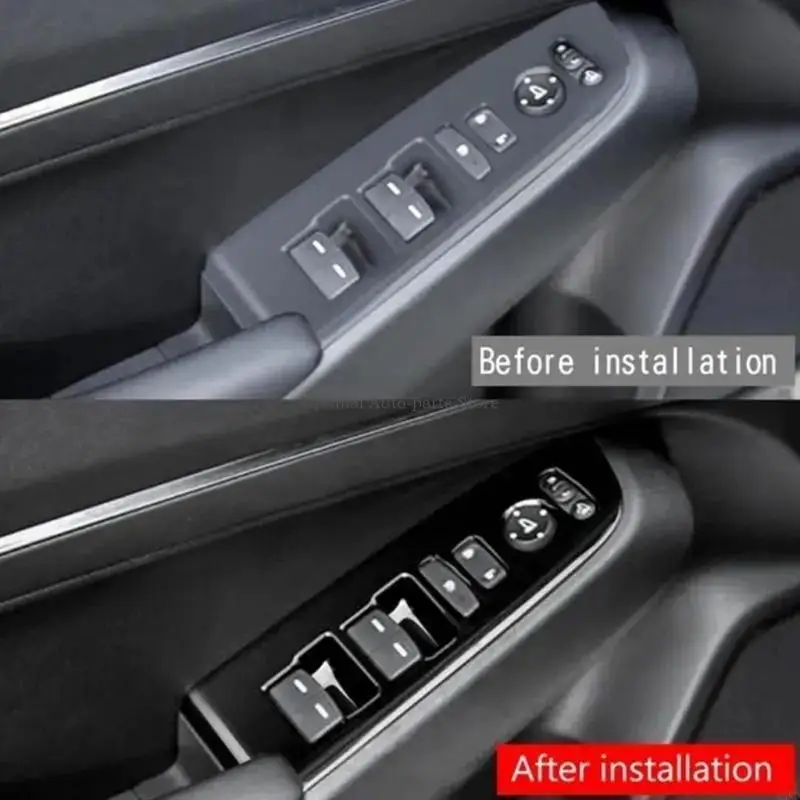 

Накладка кнопки управления стеклоподъемниками автомобиля 2021-2022 гг. Защитный корпус из АБС-пластика, черный глянцевый цвет