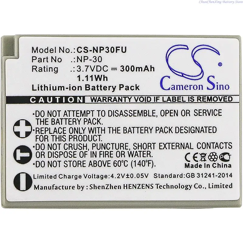 Bateria 300 mAh NP-30 do aparatu Fujifilm FinePix F440, Finepix F440 Zoom, FinePix F450, Finepix F450 Zoom