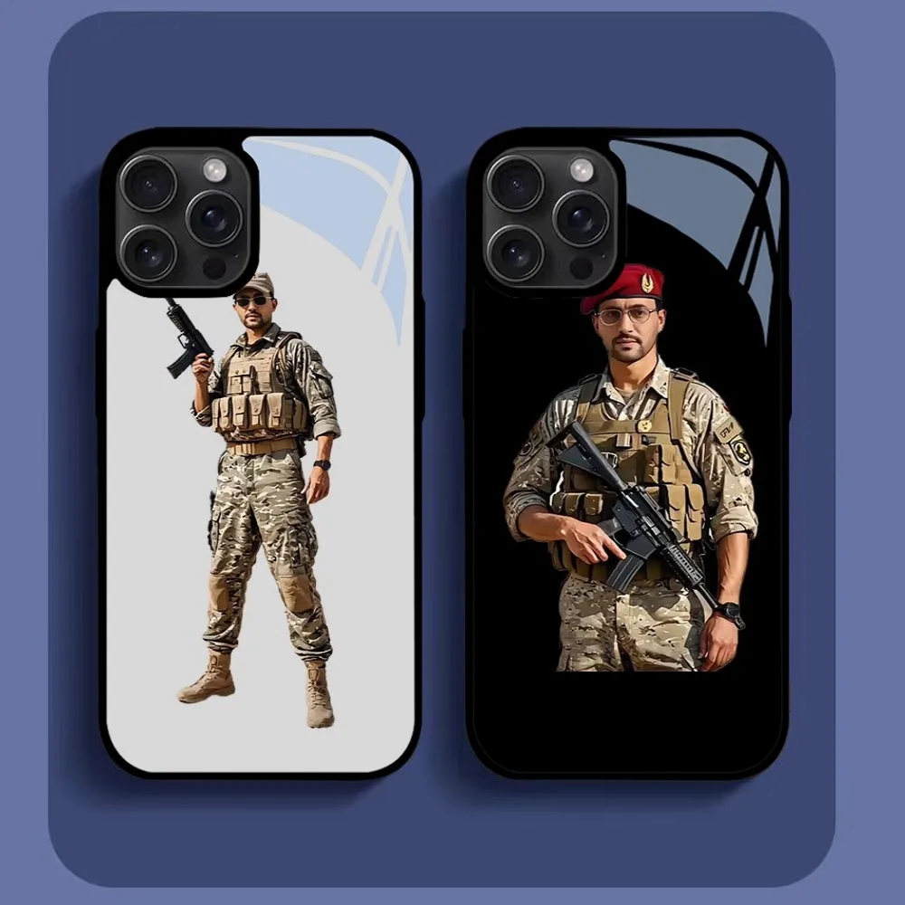 Houthi Armed Yahya Al-Sari Figures Phone Case For IPhone16 15 14 13 12 11 Pro Xs Max Mini XR X 7 8 Plus Luxury Mirror Hard Funda