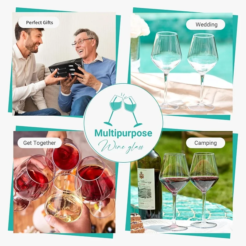 Tritan Wine Glass Set 4