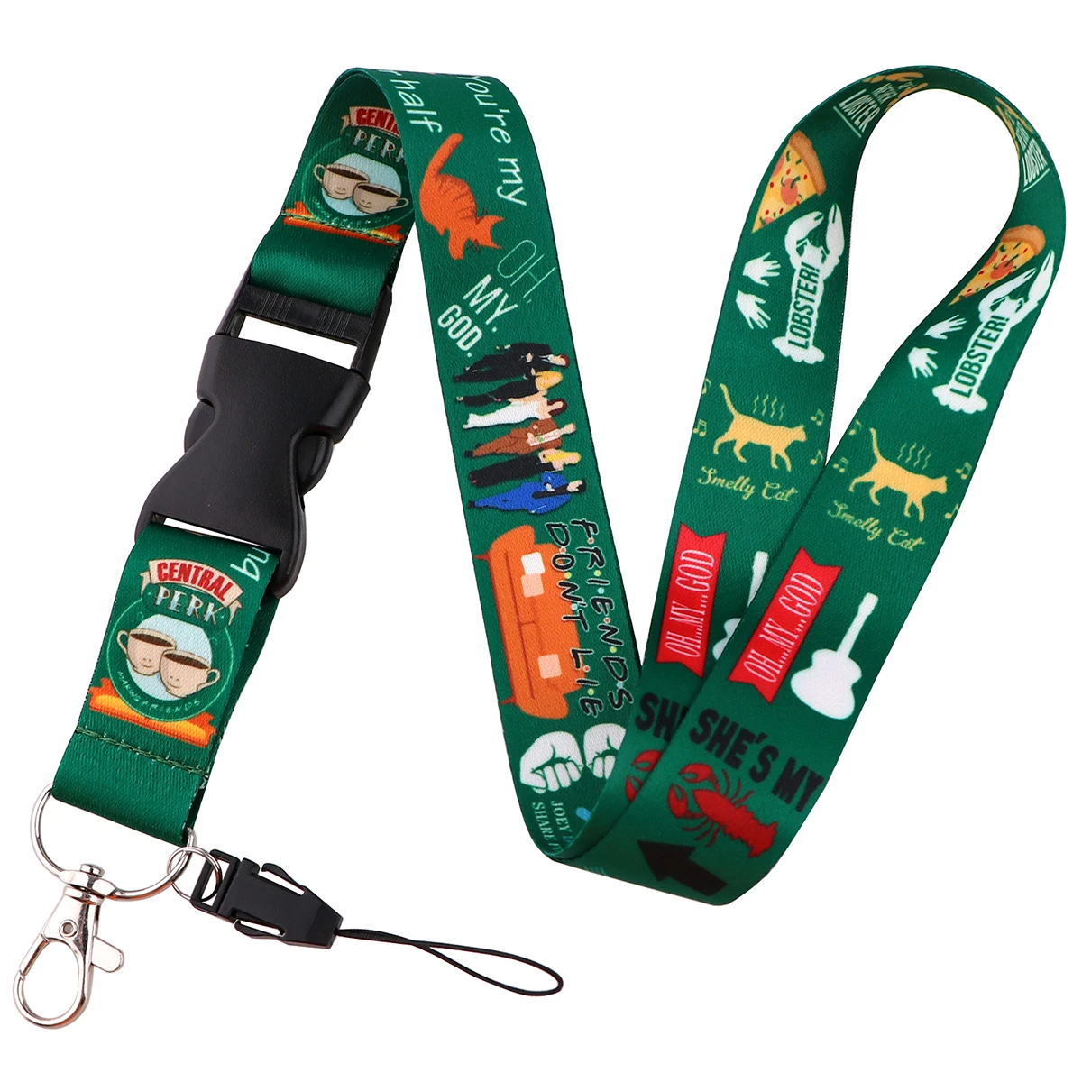 Vrienden Tv Show Halsband Lanyard Voor Sleutels Sleutelhanger Badge Houder Id Creditcard Pass Hang Touw Sleutelhanger Accessoires