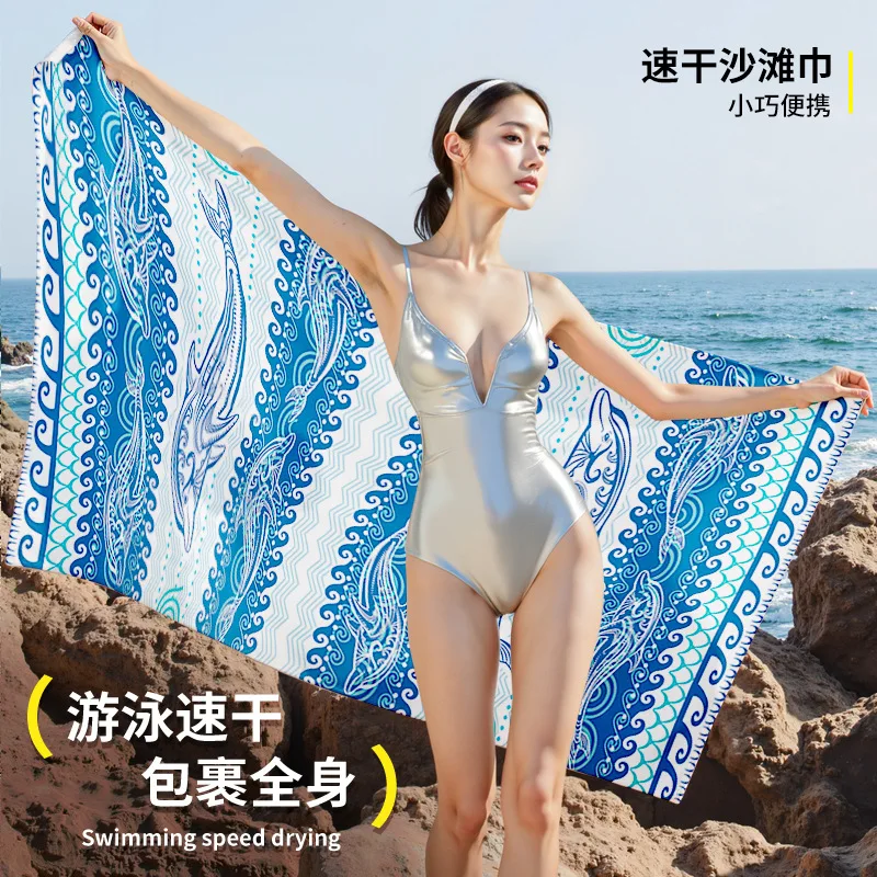 

100*180 inches quick-drying double-sided fleece bath towel for sweat absorption, fitness, yoga and sports use