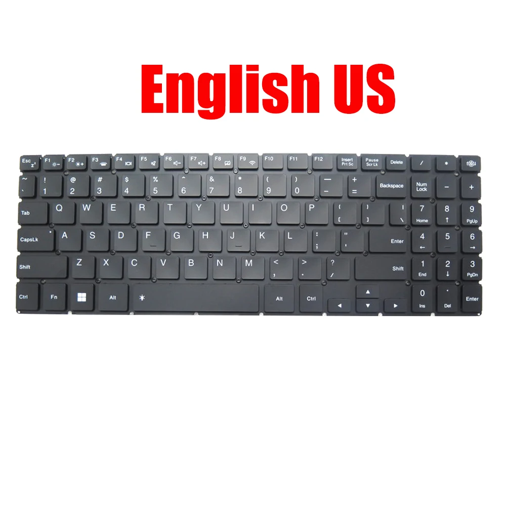 US RU TI AR Laptop Keyboard 6707B-US-DOK D0K-6707B DOK-6707B NB-08-6707B-00H0A-US English Russian Thailand Arabia With Backlit