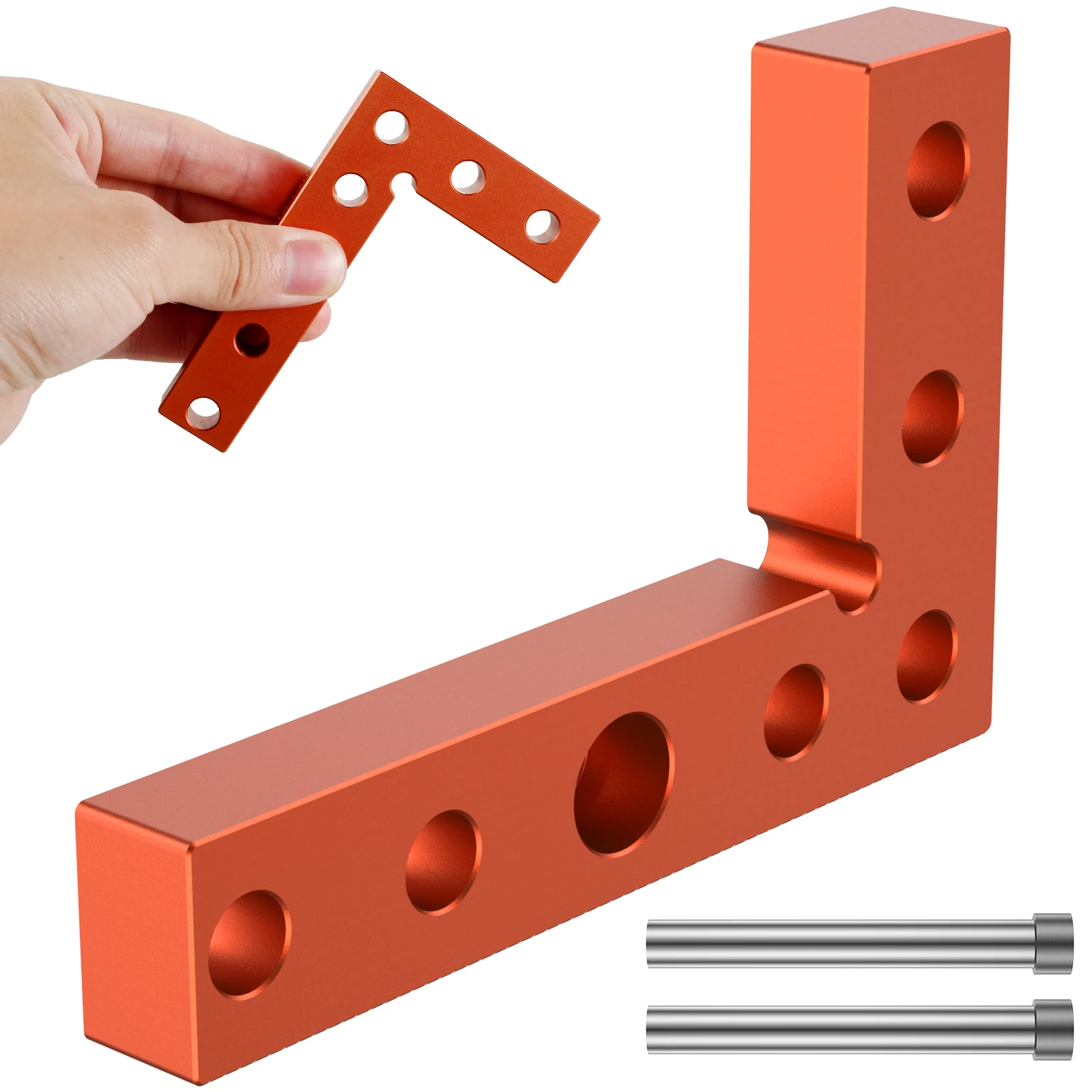 

Small Positioning Square Aluminum Alloy 90° Marking Center Finder Precise Right Angle Corner Clamp L-Shape Square Ruler