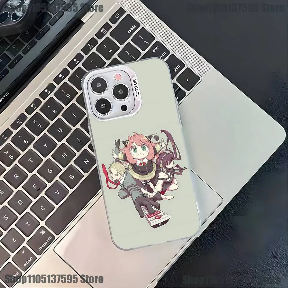 Funda de teléfono Spy X Family Bond Yor Anya para iPhone 17,16,15,14,13,12,11,Pro,XS,Max,Plus,Mini,SE4,E, funda blanca mate a prueba de golpes