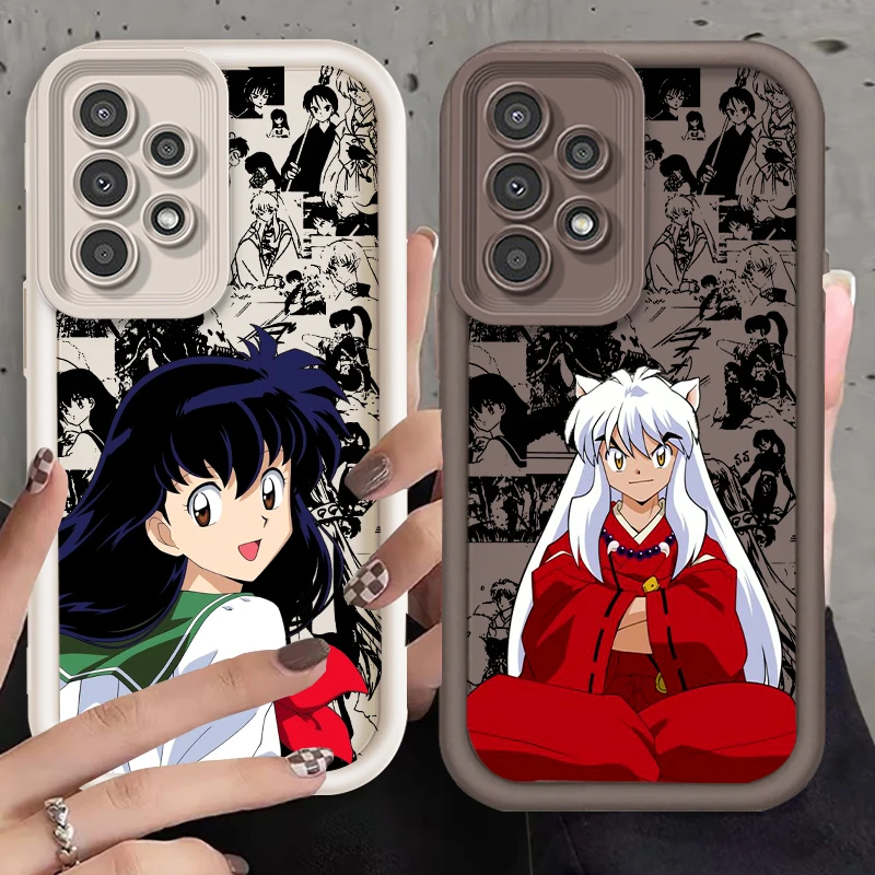 Anime Inuyasha Art Popular For Samsung A73 A71 A54 A53 A52 A51 A33 A32 A21S A14 A13 A12 A25 A04 A05 5G Eye Ladder Cover