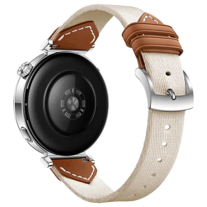18mm Official Nylon+Leather Strap For Huawei Watch GT5/4 41mm Fashion Braided Bracelet Wristband Huawei Watch GT5 Pro 42mm Belt