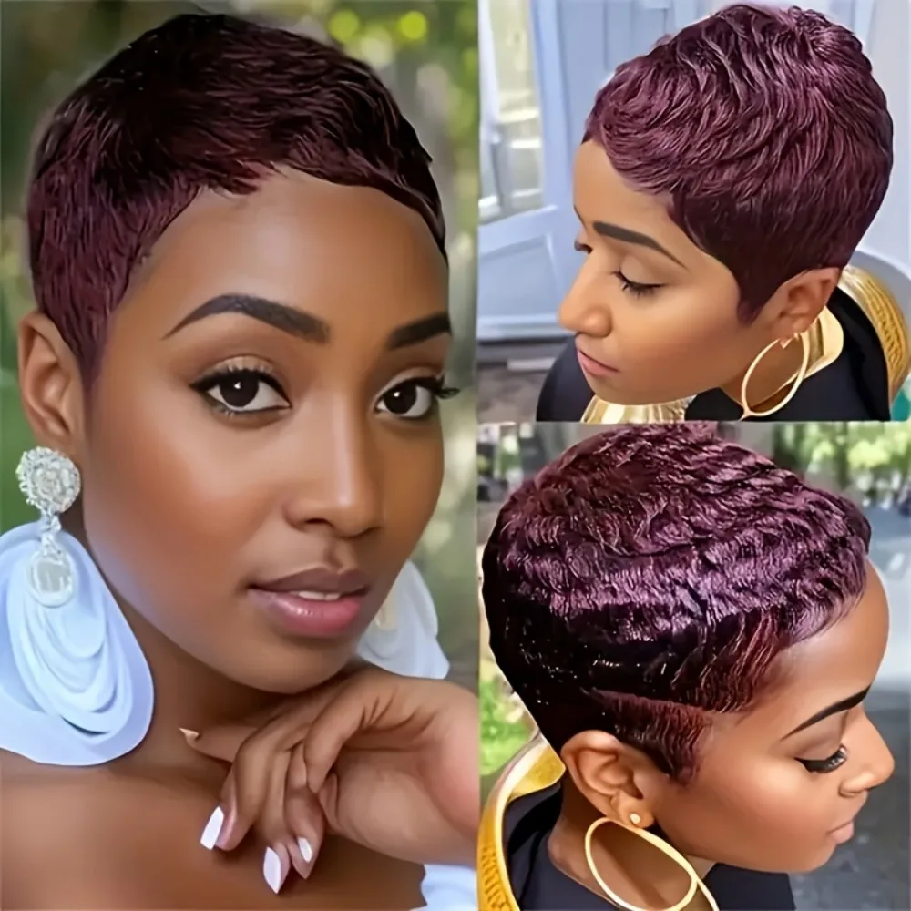 

Женский парик из натуральных волос светло-бежевого цвета, подходит для всех типов волос - короткий прямой парик с сетчатой основой цвета розы, мягкий, дышащий, полностью машинной работы.