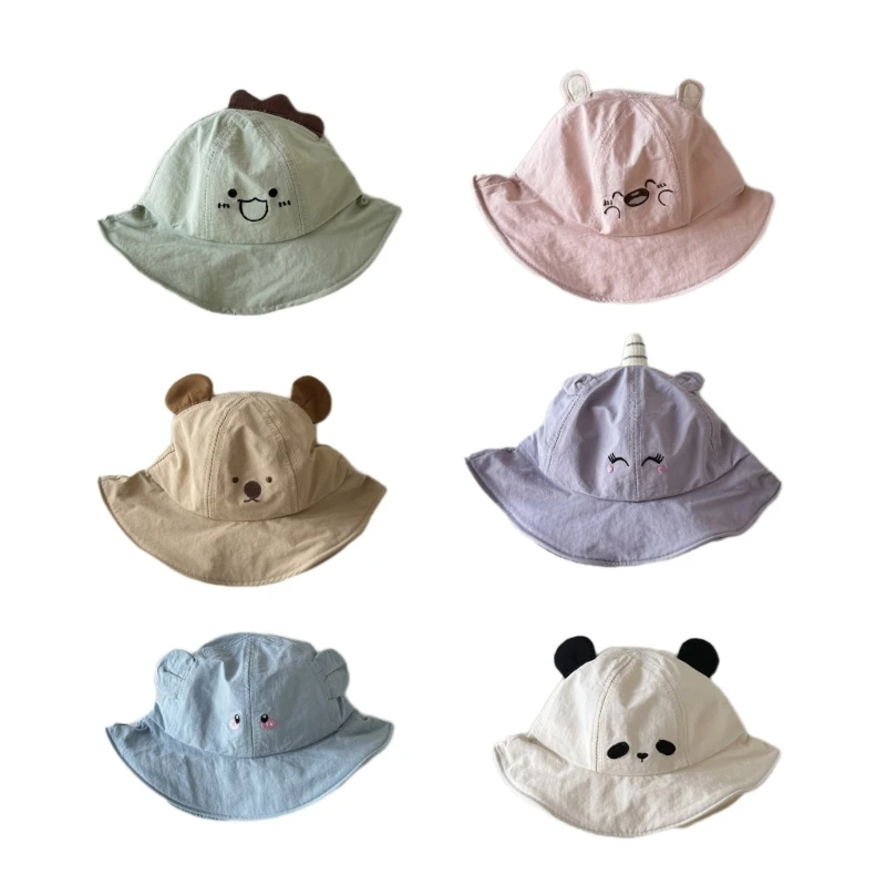 Child Bucket Hat for Summer Breathable Quick Drying Beach Sun Hat Kids Visor Hat