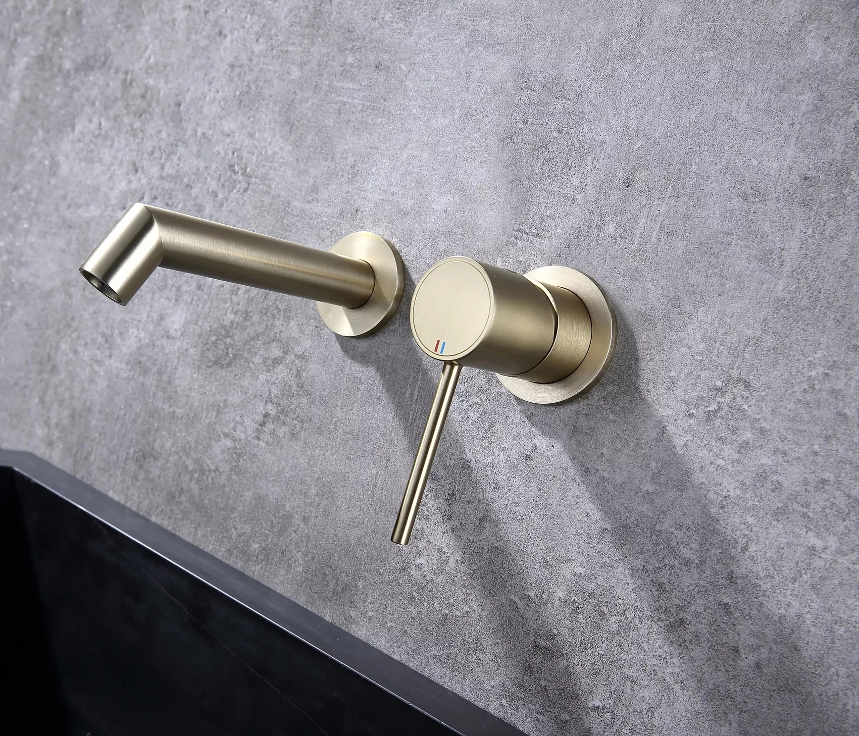 Wall Mounted Brass Luxury Bathroom sink faucet One Handle Hot Cold Water Basin mixer Tap Modern High Quality Lavabo faucet