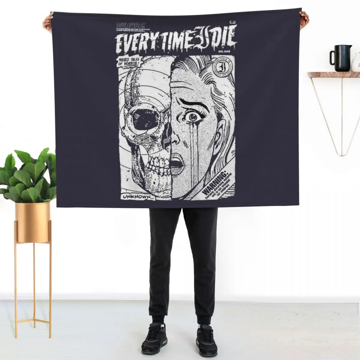 Secret Every Time I Die Retro Vintage Throw Blanket Stylish Couch Blanket for Home Living Room