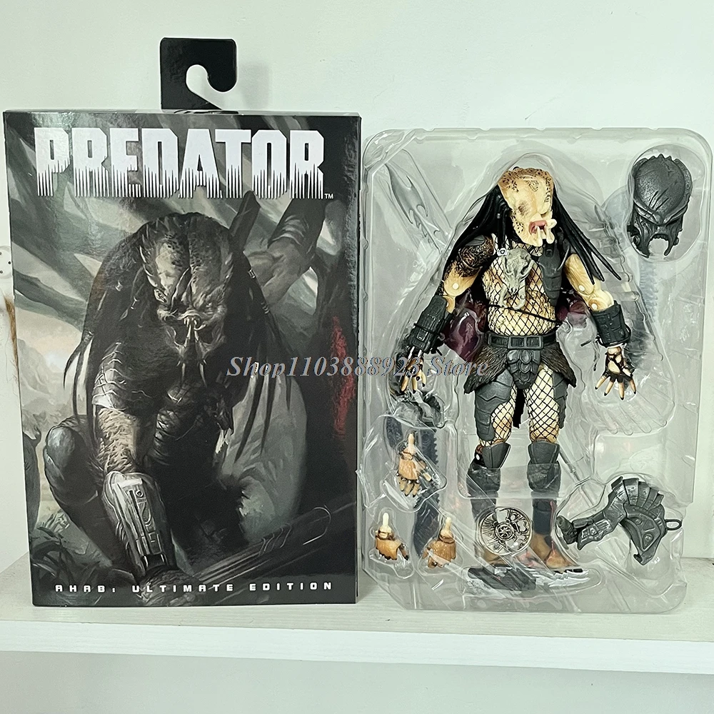 NECA المفترس الشكل في نهاية المطاف شامان كبار السن المدرعة المفقودة المحارب الغابة هنتر ثعبان الرؤية المفترس الغريبة نموذج لجسم لعبة الهدايا