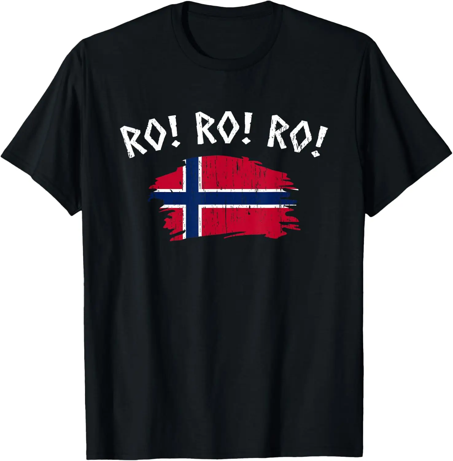 Norway Row Ro Norwegian Flag Men Women Kids T-Shirt 100% Cotton Trendy Y2K Short-Sleeve Tee-Soft, Quick-Drying,