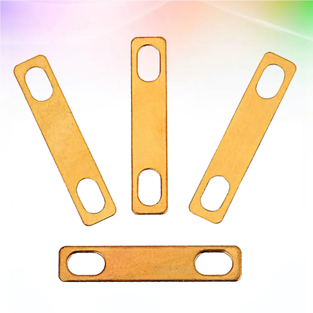 

4pcs Brass Guitar Neck Shim 3 Thicknesses Height Adjustment Replacement For Better Sound Quality Lightweight Durable Guitar