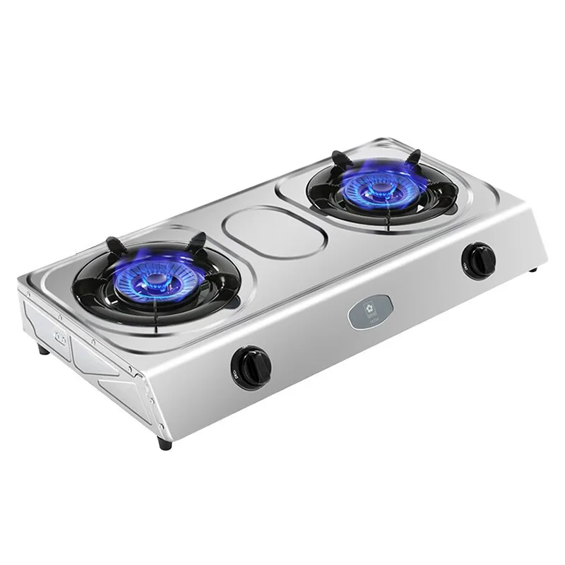 High Efficiency Gas Cooktop Stainless Steel Double Stove Natural Gas TBZ06 High Power Stove Household Gas Appliance