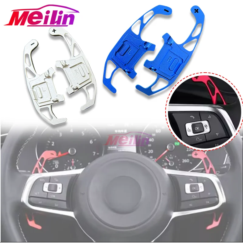 

2 шт. автомобильное рулевое колесо, удлинитель переключения передач из алюминиевого сплава для VW Golf 7 Scirocco Sagitar Lamando Bora POLO GTI