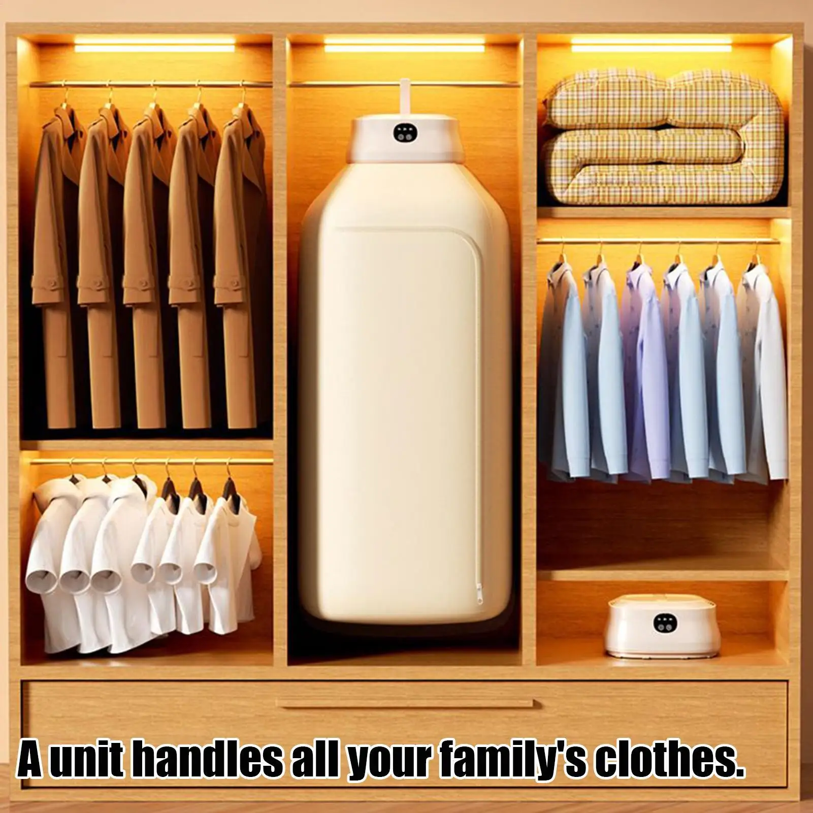 

Портативная сушилка для одежды 400 Вт, складные электрические сушилки для одежды с таймером, тихая сушильная машина для ухода за домашним уходом, квартиры, автофургона