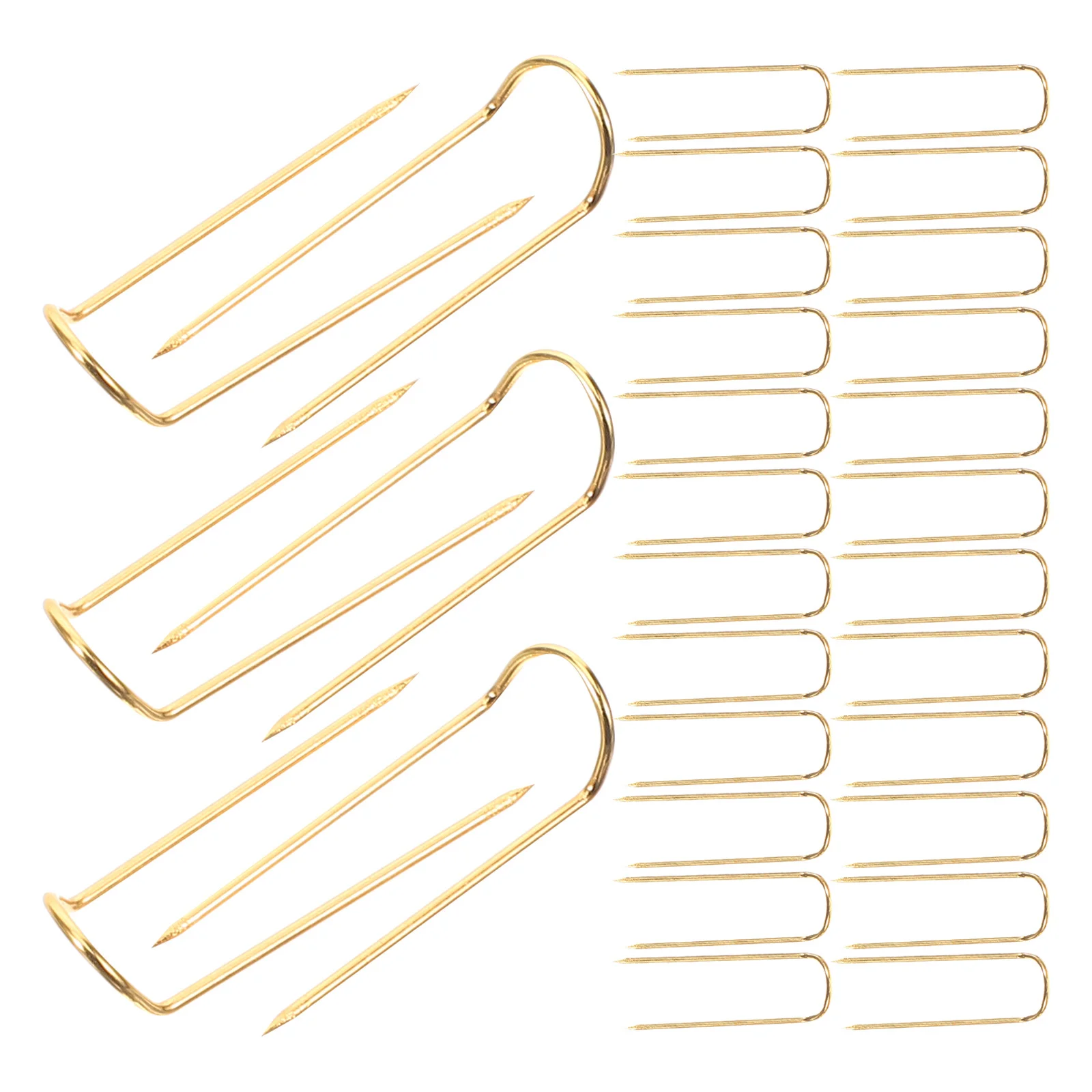 50Pcs U Type Sewing Pins Carbon Steel Wear Resistant Fixed Needle for Home Supply Professional Blocking Pin Small Blocking