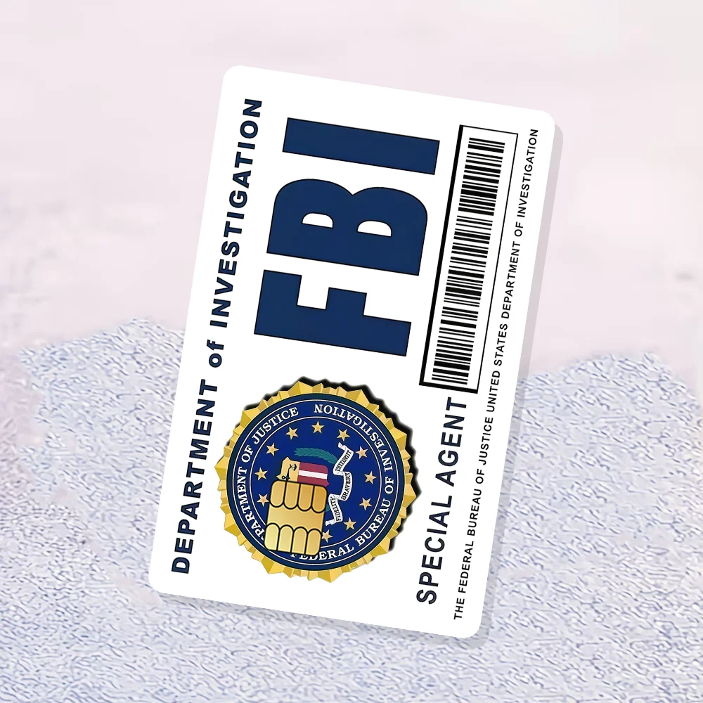 F-FBI Bank-Kreditkarten, Buspass-Aufkleber, coole Dekoration, wasserfest, 4 Stück Karte – Detail 6
