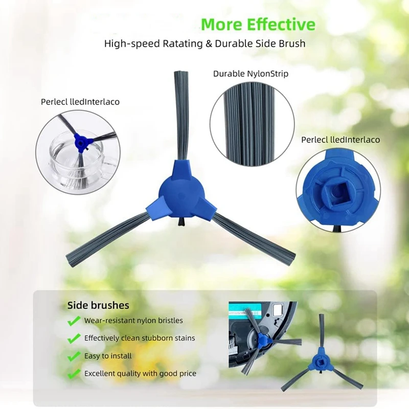 قطع غيار Robovac لمكنسة كهربائية روبوت ، فرشاة جانبية رئيسية ، فلتر Hepa ، 11S ، 12 ، 15T ، 15C ، 25C ، 30 ، 30C