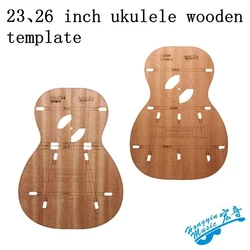 23 26 inch ukulele template small four-string guitar making mold shape sound hole sound beam position wood