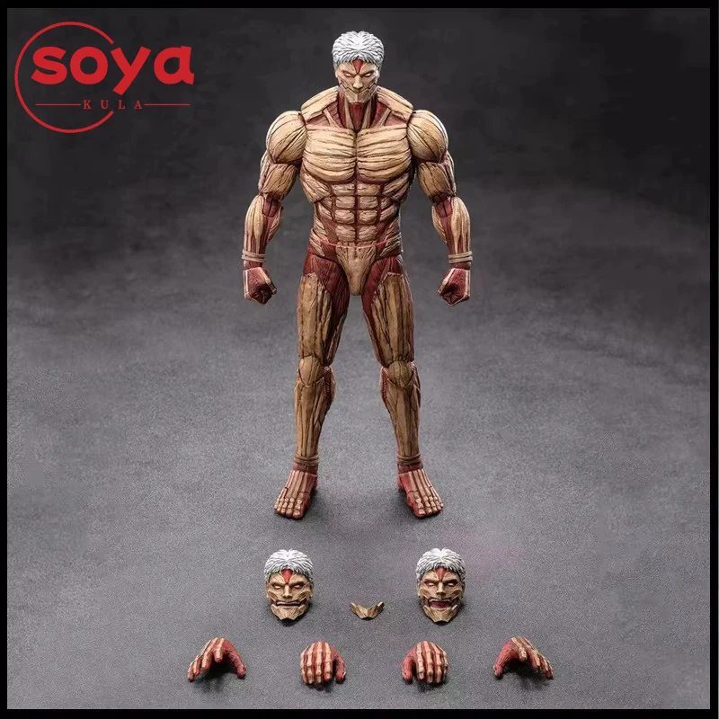 

COSER TOYS AD-003 1/12 The Titan Three Head Sculpts Action Figure 6'' Male Soldier Figurine Model Toy for Collection