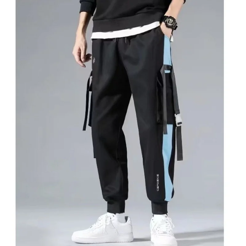 Men's new pants, men's Korean style trendy loose fitting student ins nine point chic casual workwear pants, trendy brand ankle b