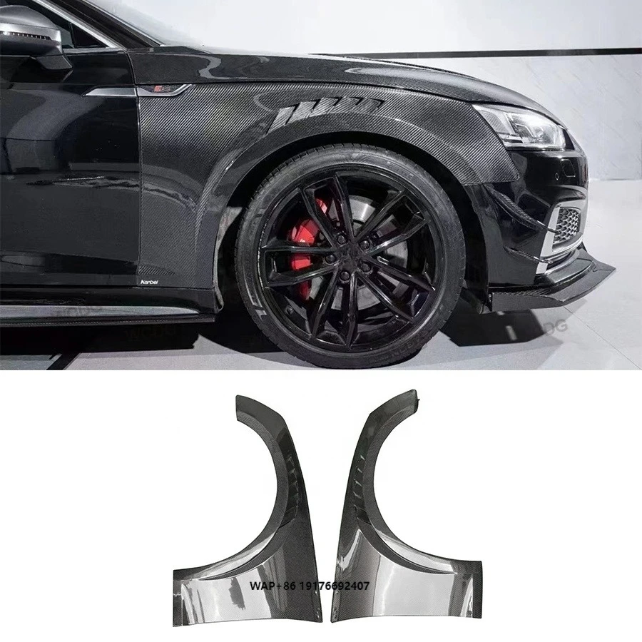 

High Quality forAudi A5 S5 2017-2020 Carbon Fiber Front Fender Car Front Bumper Side Fender Wheel Arch Mudguard Exterior Parts