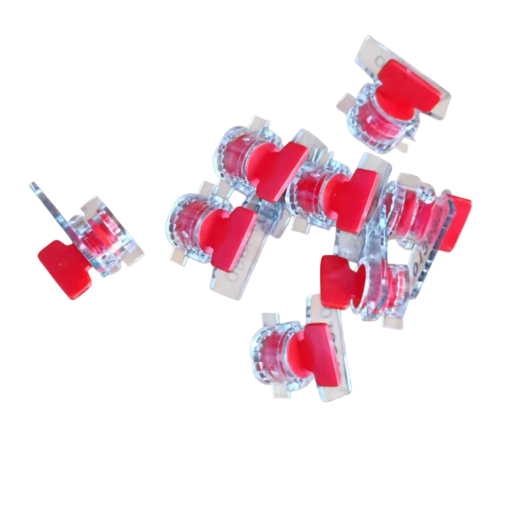 20pcs Easy to Use Water&Electric Meter Seal Lead Seal Anti-theft Without Wire Button Shape Red Yellow Blue Green