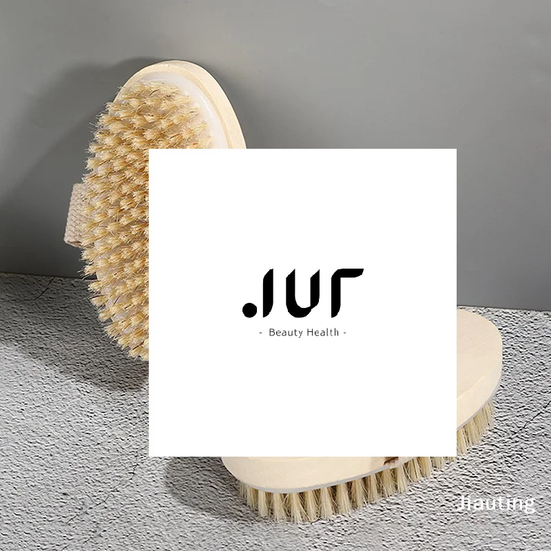 

Щетка из натуральной щетины, мягкая влажная и сухая кожа, спа-кисть для тела, массажер для ванны, домашняя щетка для сухой и влажной спины, щетки для душа, отшелушивающая щетка для купания