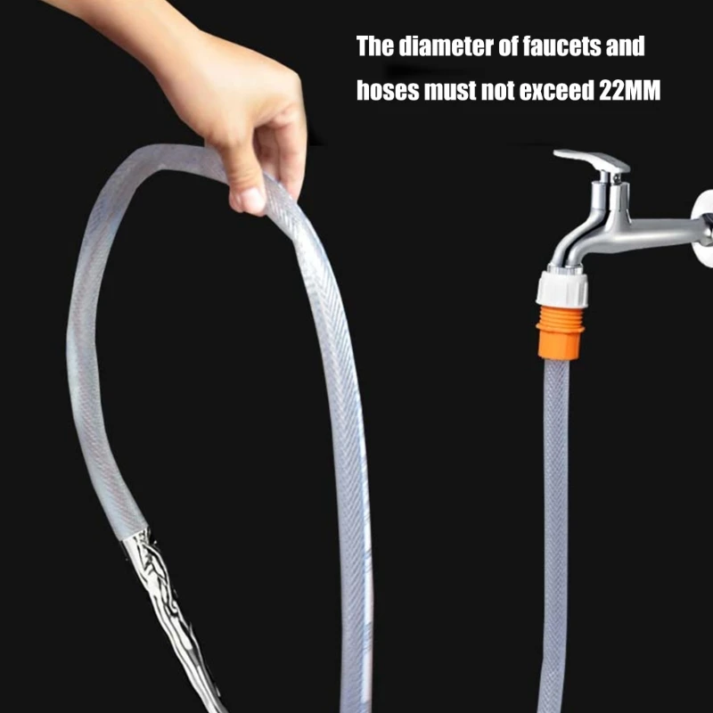  Water Pipe Faucet Adapter Plastic Pipe Quick Connector for Multiple Hose Sizes