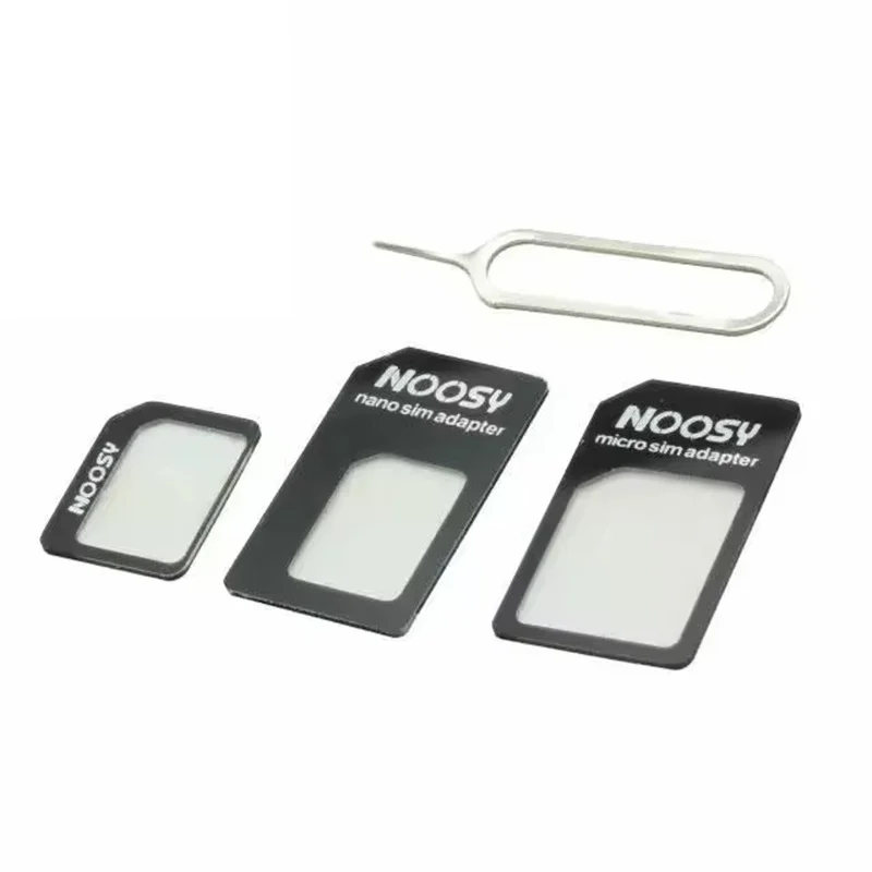 4 In 1 SIM Card Adapter Kit Nano Micro Standard Converter For Tablet Phone With Eject Pin Tool Adapter Connector Pack Card Tray